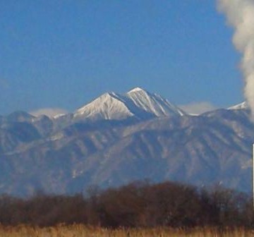 安曇野から見た北アルプス